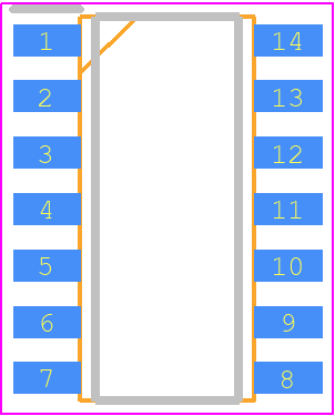 EL5444CS - Renesas Electronics PCB footprint - Small Outline Packages - Small Outline Packages - MDP0027