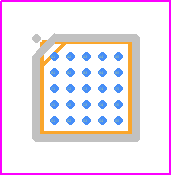 STBCFG01JR - STMicroelectronics PCB footprint - BGA - BGA - Flip Chip 25 (2.3 x 2.2 mm)