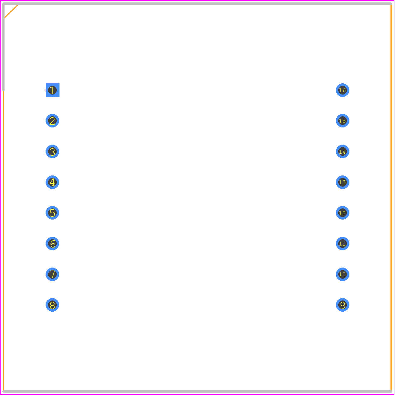 SLD1388DRA1GD - SUNLIGHT PCB footprint - Dual-In-Line Sockets - Dual-In-Line Sockets - DIP-16