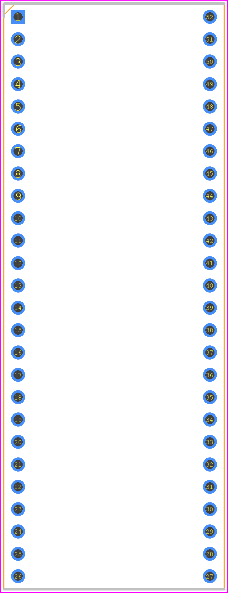 162-40-652-00-180000 - Mill-Max PCB footprint - Dual-In-Line Sockets - Dual-In-Line Sockets - 162-40-652-00-180000