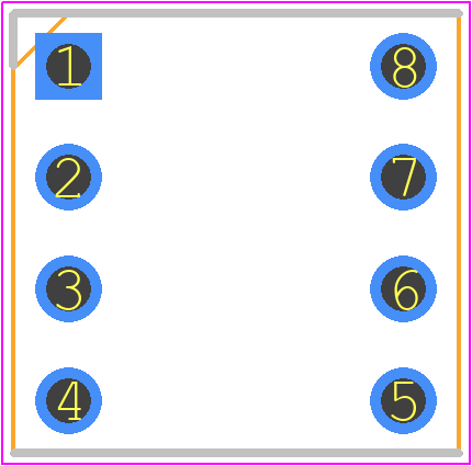 4808-3004-CP - 3M PCB footprint - Dual-In-Line Sockets - Dual-In-Line Sockets - 4808-3004-CP