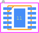 5PB1213NTGK - Renesas Electronics PCB footprint - Small Outline No-lead - Small Outline No-lead - NTG10