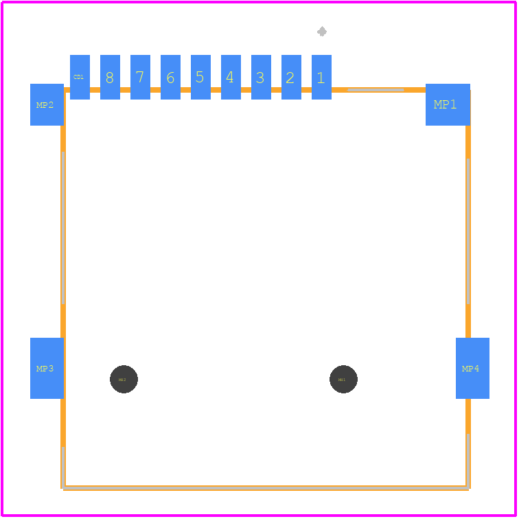 TF-115 - XUNPU PCB footprint - Other - Other - TF-115-2