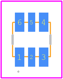 LCB G6SP-DBFA-4J5L-0-140-R18-Z - ams OSRAM PCB footprint - Other - Other - 3.3x3.0x2.1mm