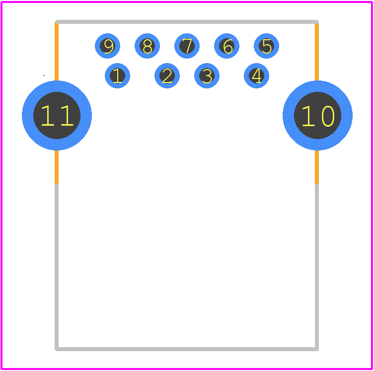 1932258-1 - TE Connectivity PCB footprint - Other - Other - 1932258-1