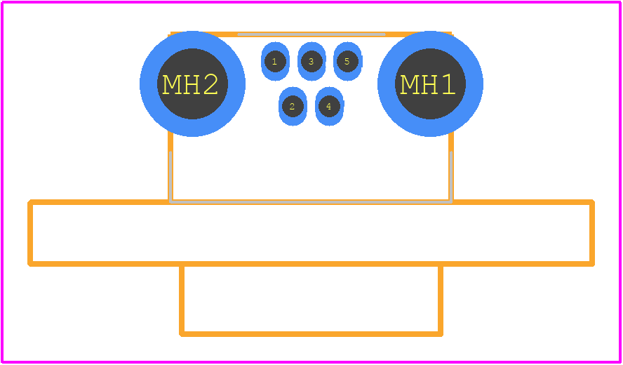 MUSB-K152-30 - Amphenol PCB footprint - Other - Other - MUSB-K152-30-3