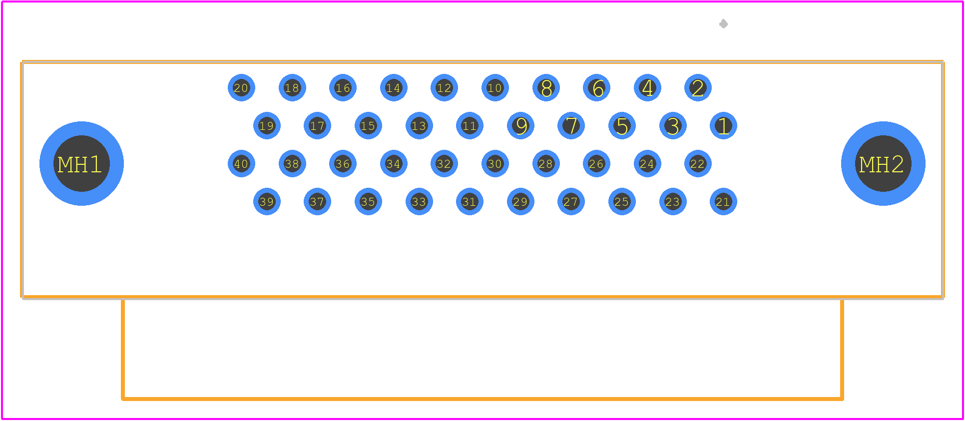 787170-4 - TE Connectivity PCB footprint - Other - Other - 787170-4-3