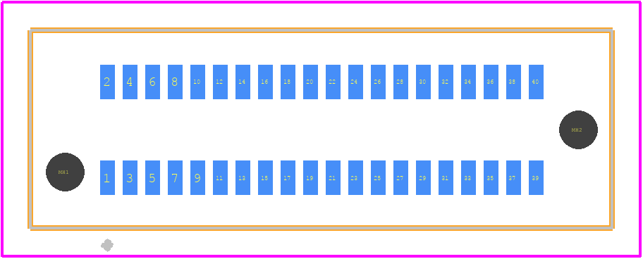 SPD08-040-RB-TR - 3M PCB footprint - Other - Other - SPD08-040-RB-TR-1