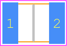 202S43W102KV4E - JOHANSON TECHNOLOGY PCB footprint - Capacitor Chip Non-polarised - Capacitor Chip Non-polarised - S43 / 1812