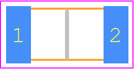 WSLT2010R4500FEB18 - Vishay PCB footprint - Resistor Chip - Resistor Chip - 1210