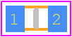 232270461213 - Yageo Group PCB footprint - Capacitor Chip Non-polarised - Capacitor Chip Non-polarised - 0603(1608 metric)-ren2