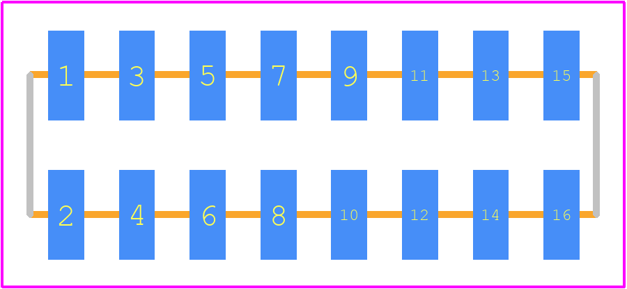 1241050-8 - TE Connectivity PCB footprint - Other - Other - 1241050-8