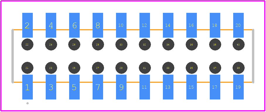M22-6341042 - Harwin PCB footprint - Other - Other - M22-6341042-2
