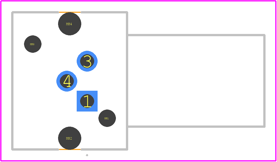 1440070 - Phoenix Contact PCB footprint - Other - Other - 1440070-4