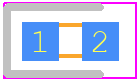 SMLE13EC8TT86 - ROHM Semiconductor PCB footprint - LEDs Chip - LEDs Chip - SML-E1