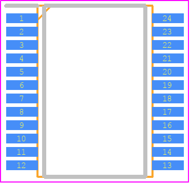 TB6612FNG(O,C,8,EL - Toshiba PCB footprint - Small Outline Packages - Small Outline Packages - SOP24
