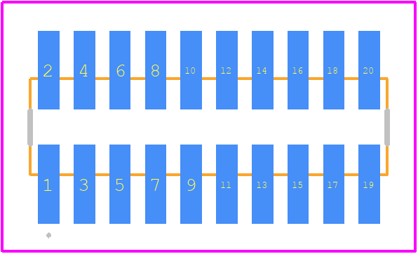 FTSH-110-02-F-DV - SAMTEC PCB footprint - Other - Other - FTSH-110-02-F-DV-1