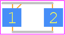 SS54F - MDD PCB footprint - Small Outline Diode Flat Lead - Small Outline Diode Flat Lead - SMAF