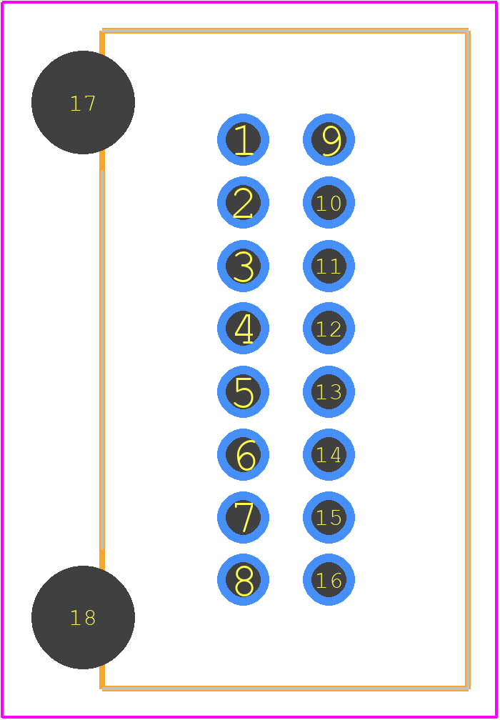 1565476-1 - TE Connectivity PCB footprint - Other - Other - 1565476-1-2