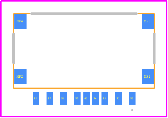 XKTF-0803-0 - XKB Connectivity PCB footprint - Other - Other - XKTF-0803-0-2