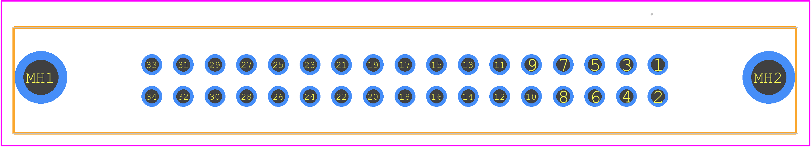 09185346904 - HARTING PCB footprint - Other - Other - 09185346904-3