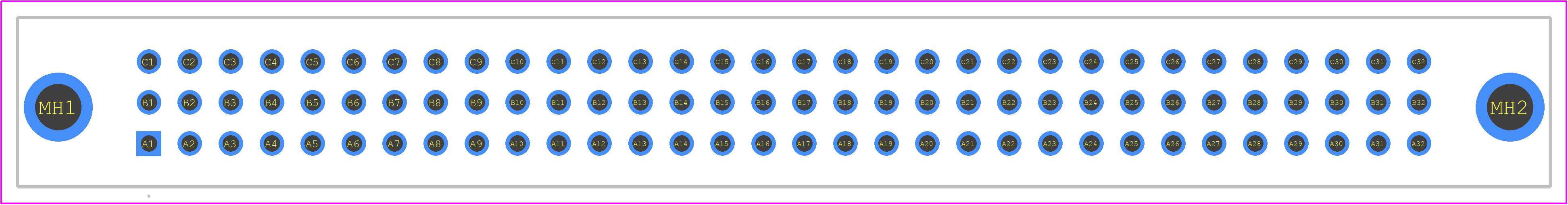 DIN-096CSC-S1L-HM - 3M PCB footprint - Other - Other - DIN-096CSC-S1L-HM-1