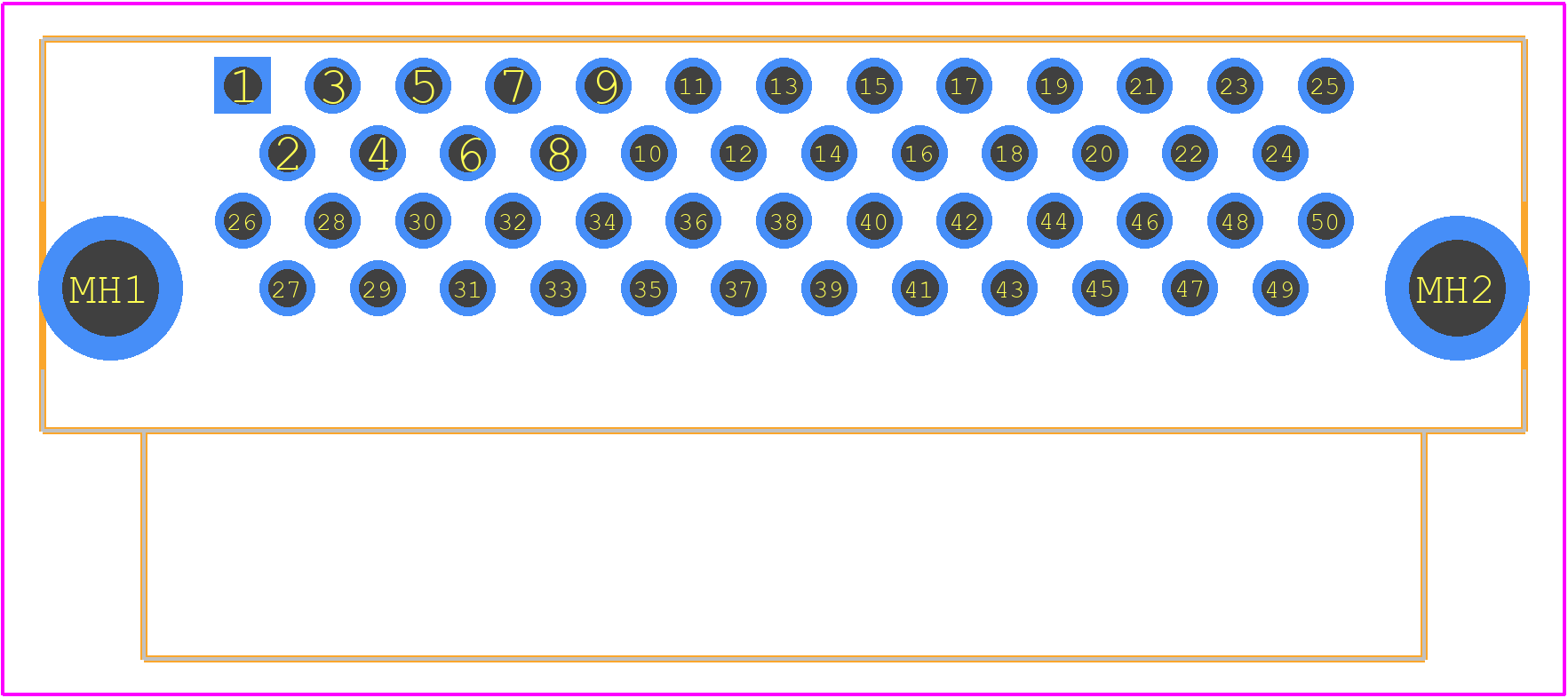 1734037-5 - TE Connectivity PCB footprint - Other - Other - 1734037-5-3