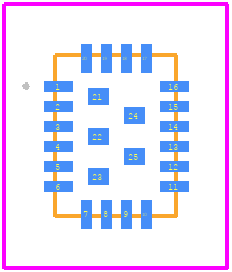 MP9447GL-Z - Monolithic Power Systems (MPS) PCB footprint - Other - Other - QFN-25 (3mm × 4mm)