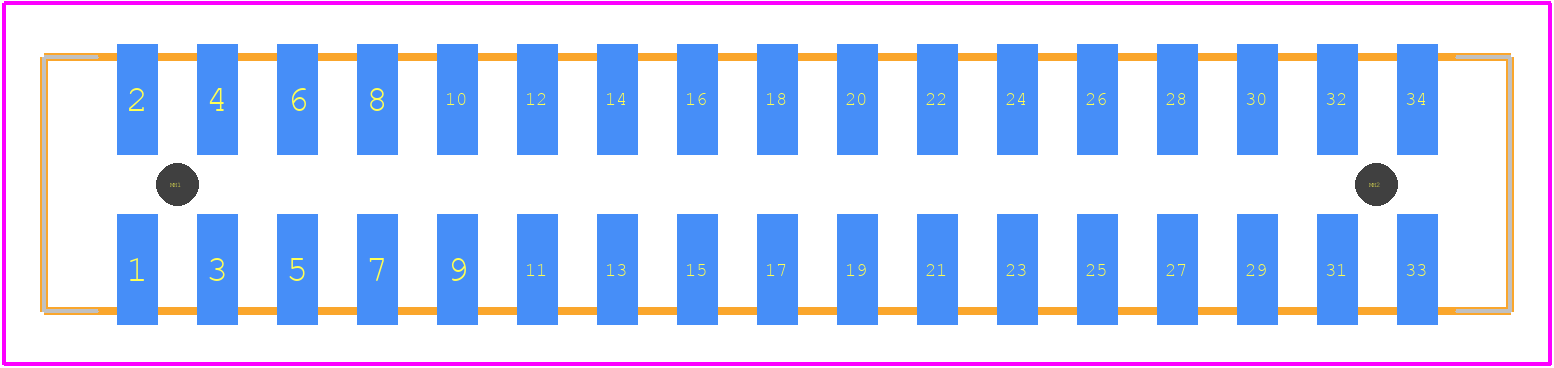87832-3420 - Molex PCB footprint - Other - Other - 87832-3420-1