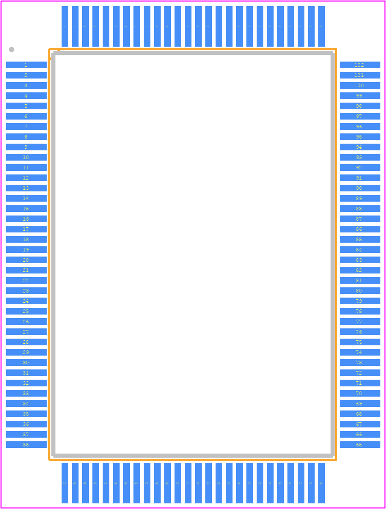 RTL8306SD-GR - Realtek PCB footprint - Quad Flat Packages - Quad Flat Packages - PQFP 128