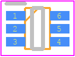 SP0505BAJTG - LITTELFUSE PCB footprint - Small Outline Packages - Small Outline Packages - SC70-6