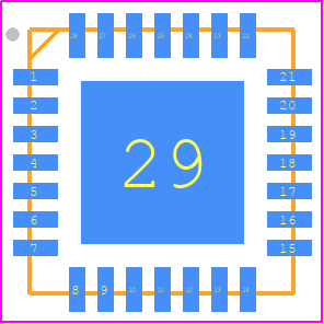 QPA1027 - Qorvo PCB footprint - Quad Flat No-Lead - Quad Flat No-Lead - QFN-28_2024-1