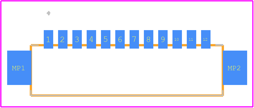 X9821WRS-12-9TSN - XKB Connectivity PCB footprint - Other - Other - X9821WRS-12-9TSN-1