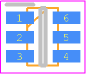 SP-2W1+ - Mini-Circuits PCB footprint - SOT23 (6-Pin) - SOT23 (6-Pin) - combiner