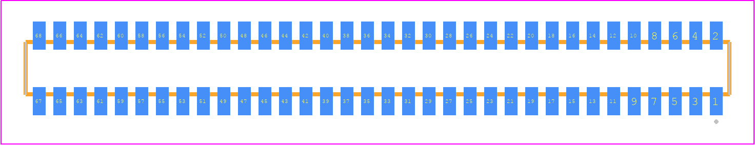 CLM-134-02-LM-D - SAMTEC PCB footprint - Other - Other - CLM-134-02-YY-D