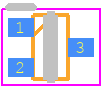 2SCR522EBTL - ROHM Semiconductor PCB footprint - SO Transistor Flat Lead - SO Transistor Flat Lead - EMT3F