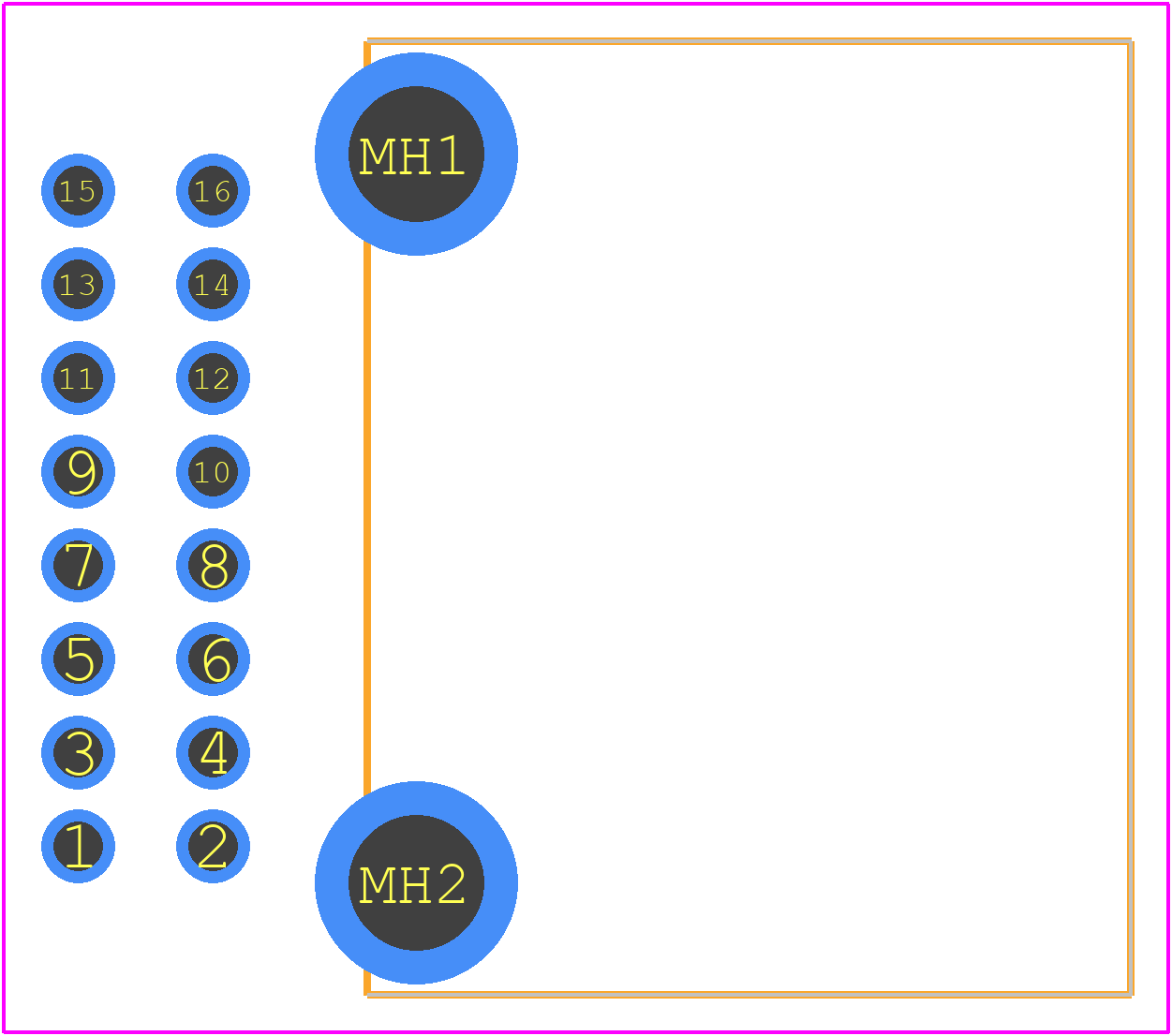 1318219-1 - TE Connectivity PCB footprint - Other - Other - 1318219-1-2