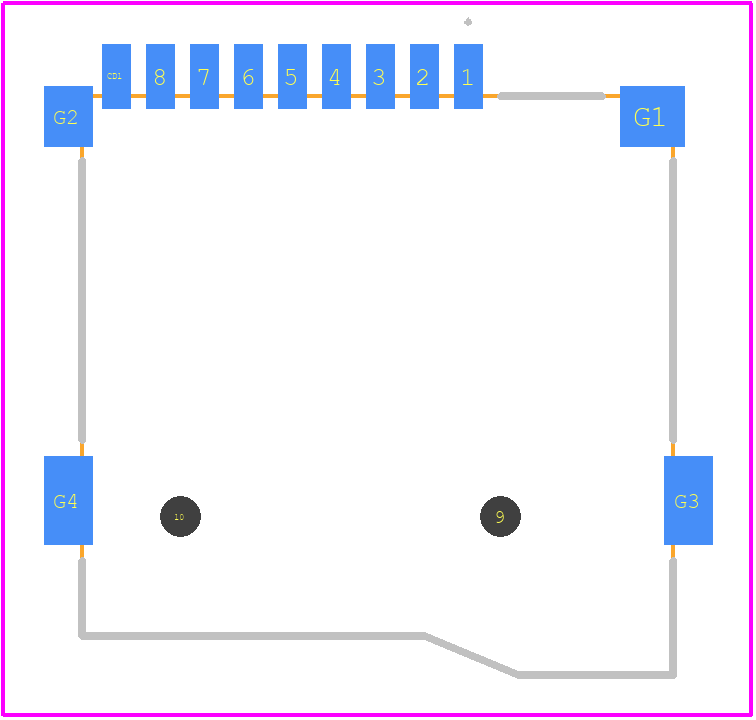 XKTF-015-N - XKB Connectivity PCB footprint - Other - Other - XKTF-015-N-2