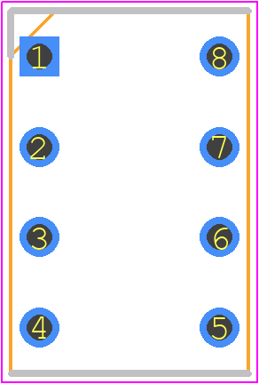 G6K-2P-DC12 - OMRON Electronics PCB footprint - Dual-In-Line Sockets - Dual-In-Line Sockets - G6K-2P