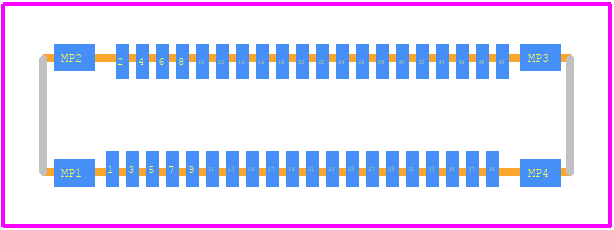 XSLS00-40-C - KEL CORPORATION PCB footprint - Other - Other - XSLS00-40-C