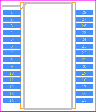 GL852G-HHG12 - Genesys PCB footprint - Small Outline Packages - Small Outline Packages - SSOP_28