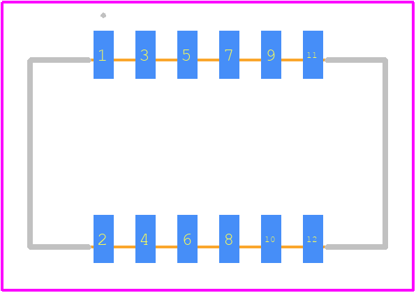 SM12B-ZPDSS-TF(LF)(SN) - JST (JAPAN SOLDERLESS TERMINALS) PCB footprint - Other - Other - SM12B-ZPDSS-TF(LF)(SN)-1