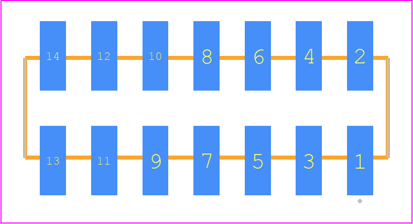 SSW-107-22-F-D-VS-K - SAMTEC PCB footprint - Other - Other - SSW-107-22-XXX-D-VS-K