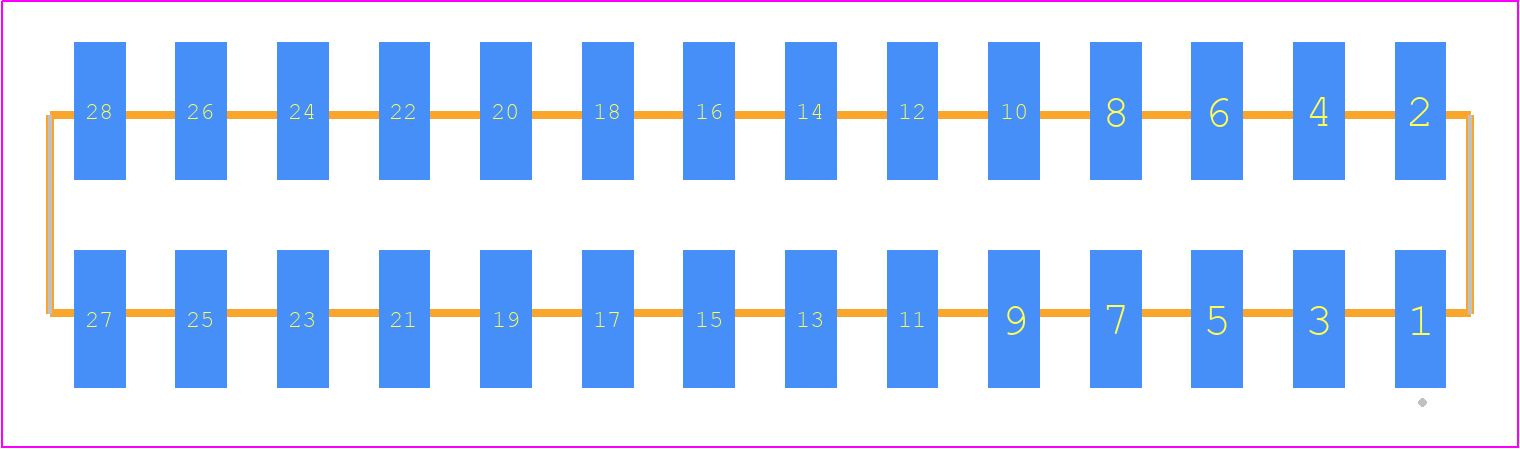 SSW-114-22-F-D-VS - SAMTEC PCB footprint - Other - Other - SSW-114-22-XXX-D-VS