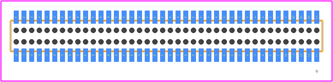 CLE-140-01-G-DV - SAMTEC PCB footprint - Other - Other - CLE-140-01-G-DV-2