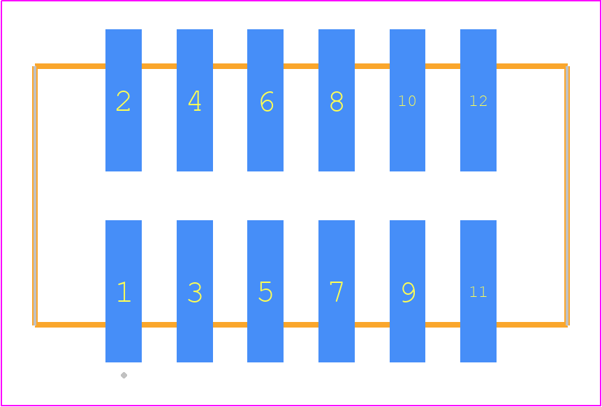 HTSS-106-01-L-DV - SAMTEC PCB footprint - Other - Other - HTSS-106-01-YY-DV