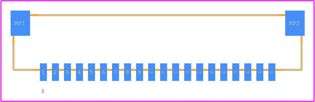 DF14A-20P-1.25H - Hirose PCB footprint - Other - Other - DF14A-20P-1.25H-1