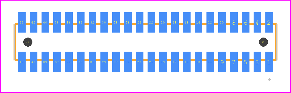 MLE-122-01-G-DV-A - SAMTEC PCB footprint - Other - Other - MLE-122-01-G-DV-A