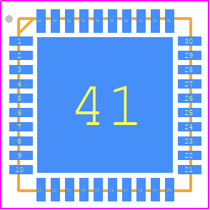 DMNIAD01SLVBT SLKMJ - Intel PCB footprint - Quad Flat No-Lead - Quad Flat No-Lead - D1000