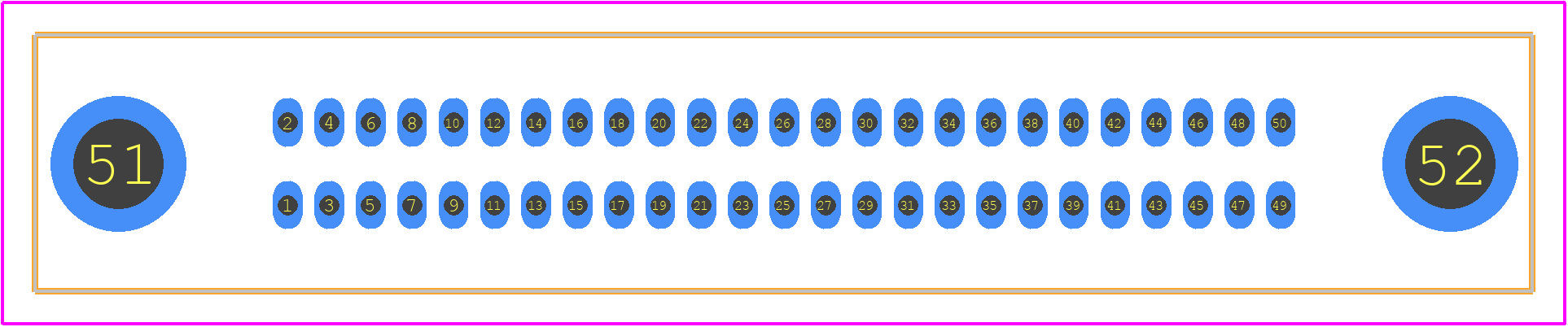 81050-600203-RB - 3M PCB footprint - Other - Other - 81050-600203-RB-2